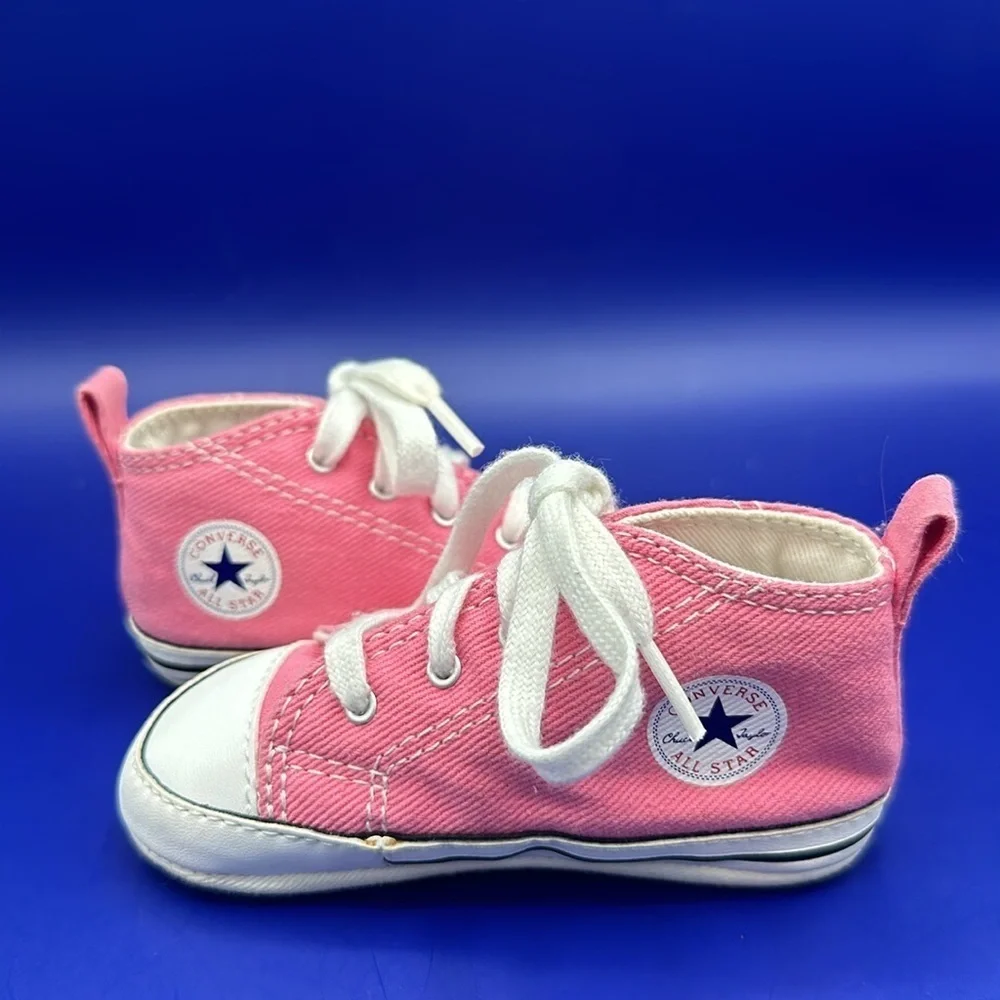 Converse All Star Chuck Taylor Infant Pink High Top Sneakers Size 4